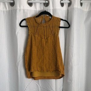 Yellow Sleeveless Shirt